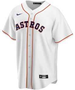 Alternative view of Alex Bregman Houston Astros Nike Youth Alternate Replica Player Jersey - White