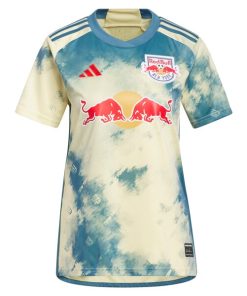 Alternative view of Lewis Morgan New York Red Bulls adidas Women's 2024 Daniel Patrick Kit Replica Jersey - Yellow