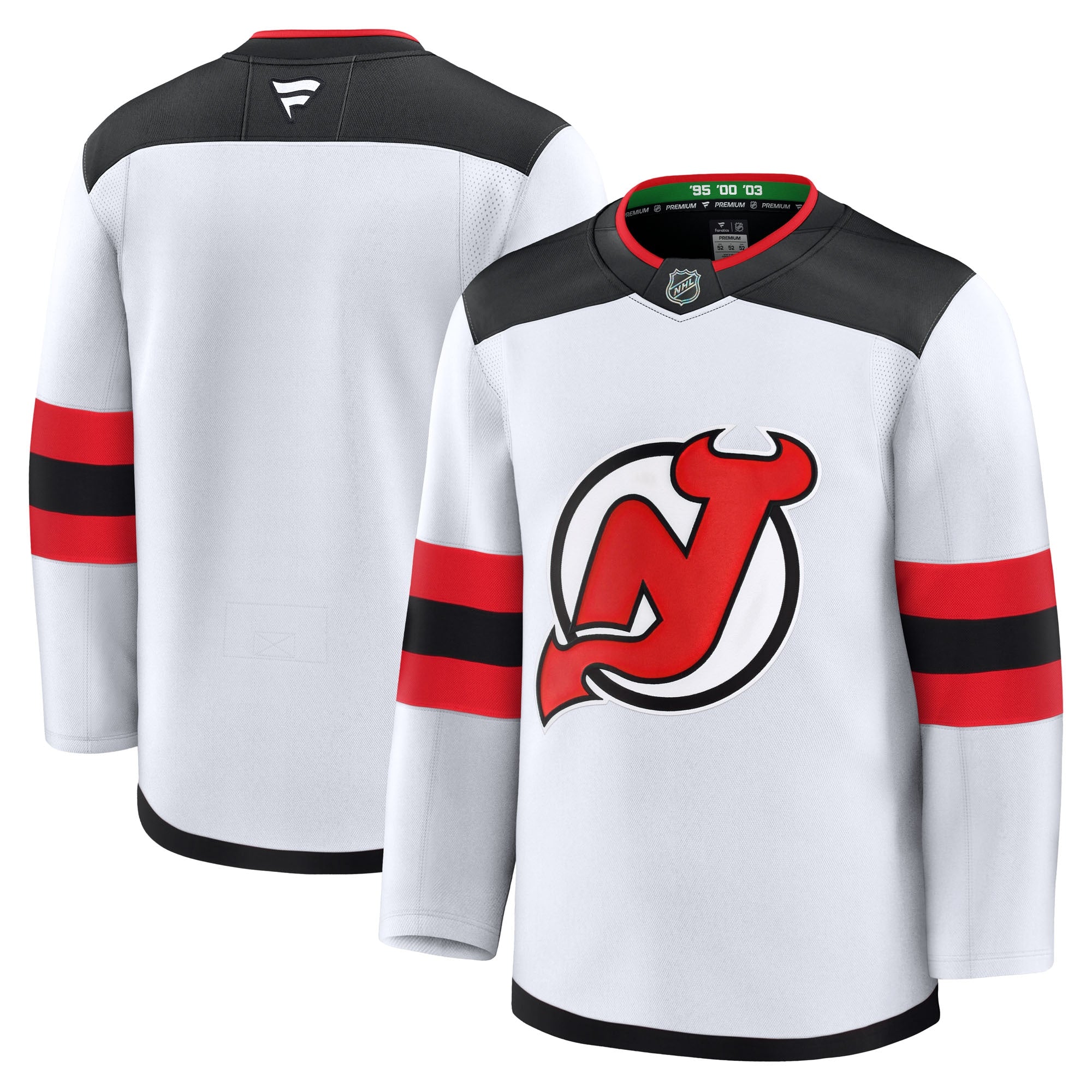 New Jersey Devils Home Premium Jersey - Red/Black/White - Image 12