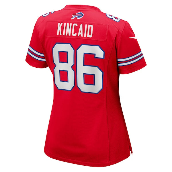 Dalton Kincaid Buffalo Bills Nike Women's Alternate Game Jersey - Red/Royal - Image 4