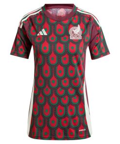 Alternative view of Mexico National Team adidas Women's 2024 Home Replica Jersey - Burgundy
