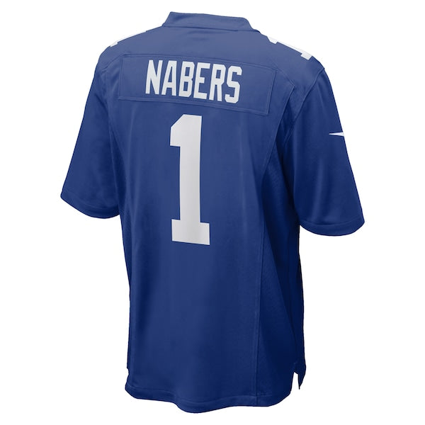 Malik Nabers New York Giants Nike 2024 NFL Draft First Round Pick Player Game Jersey - Royal - Image 3