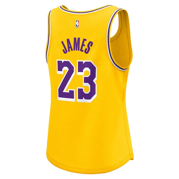 LeBron James Los Angeles Lakers Women's Fast Break Player Jersey - Icon Edition - Gold - Image 3