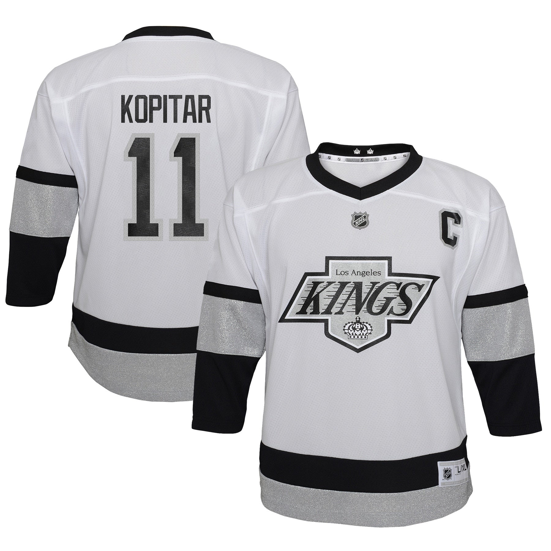 Anze Kopitar Los Angeles Kings Preschool Replica Player Jersey - Black/White - Image 6