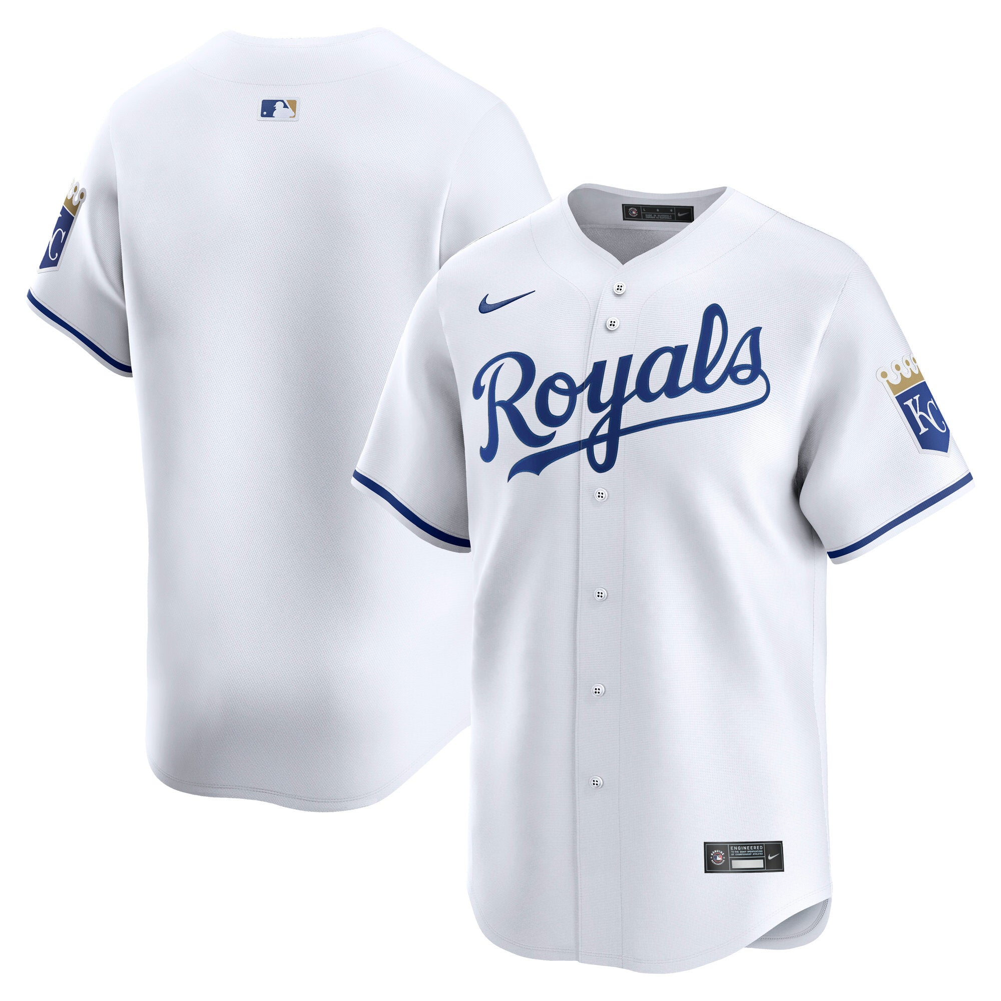 Kansas City Royals Nike Alternate Limited Jersey - Light Blue/White - Image 6