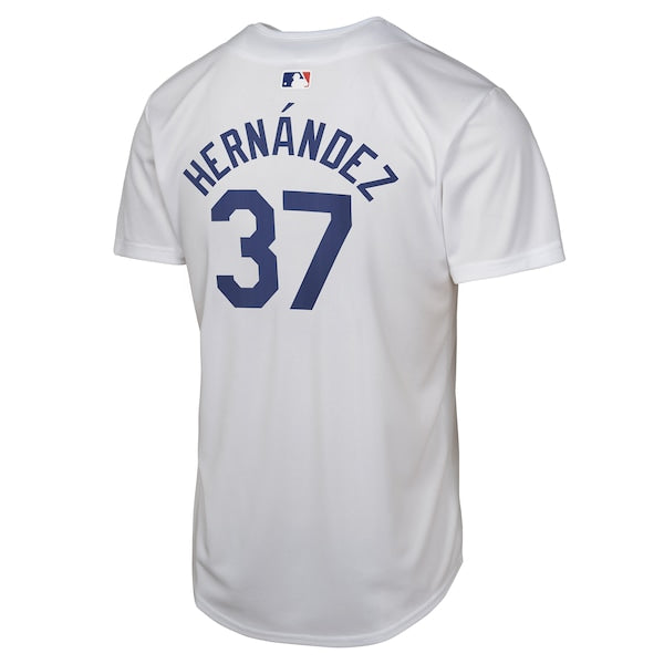Teoscar Hernandez Los Angeles Dodgers Nike Youth Home Player Game Jersey - White - Image 3
