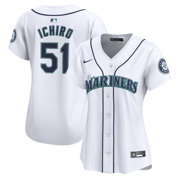 Ichiro Suzuki Seattle Mariners Nike Women's Home Limited Player Jersey - White
