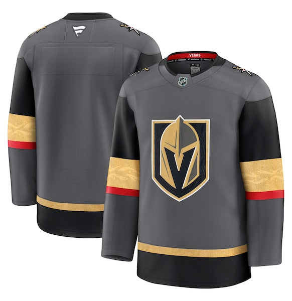 Vegas Golden Knights Alternate Premium Jersey - Gray/Gold/White - Image 2