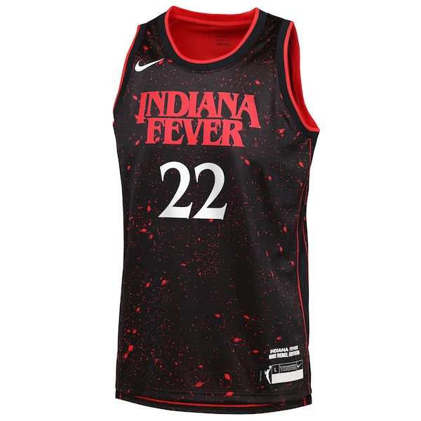 Men's Caitlin Clark Indiana Fever Nike Stranger Things Victory Jersey - Rebel Edition - Black - Image 2