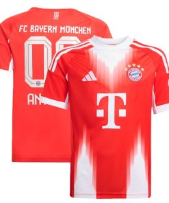 Bayern Munich adidas Youth 2025/26 Home Replica Custom Jersey - Red