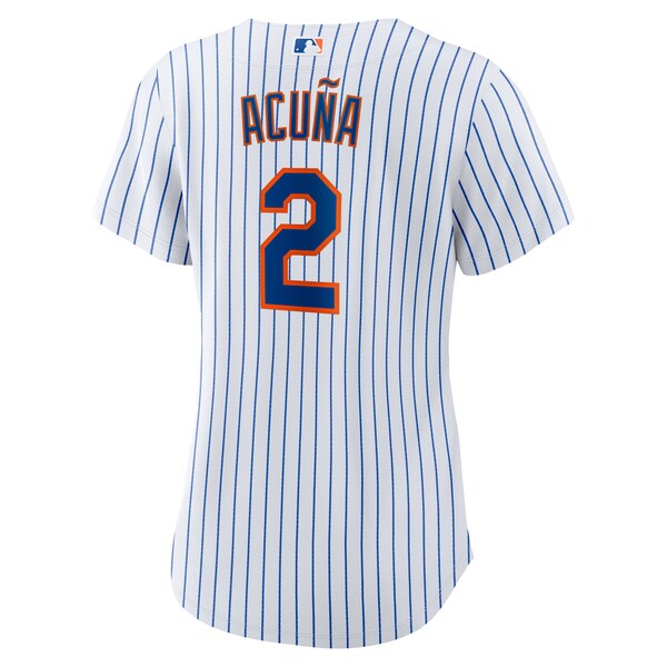Luisangel Acu?a New York Mets Nike Women's Home Replica Player Jersey - White - Image 3