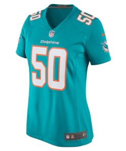 Alternative view of Chase Winovich Miami Dolphins Nike Women's Team Game Jersey -  Aqua