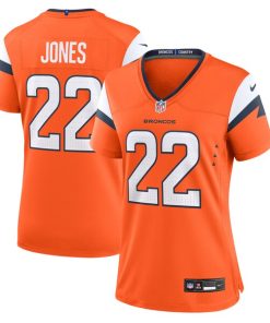 Alternative view of Brandon Jones Denver Broncos Nike Women's Team Game Jersey -  Orange