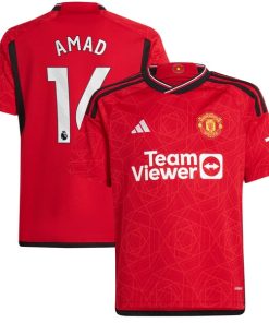 Amad Diallo Manchester United adidas Youth Replica Player Jersey?¨C Red