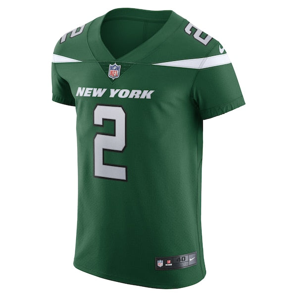 Zach Wilson New York Jets Nike Vapor Elite Jersey - Gotham Green/Black - Image 3
