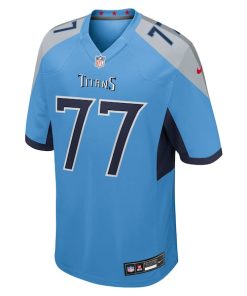 Alternative view of Peter Skoronski Tennessee Titans Nike Team Game Jersey -  Light Blue