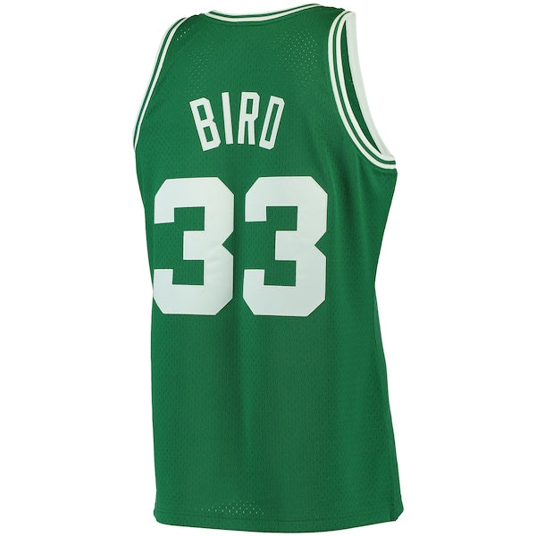 Larry Bird Boston Celtics 1985/86 Big & Tall Hardwood Classics Swingman Jersey - Kelly Green - Image 3