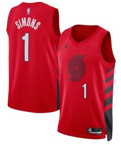Anfernee Simons Portland Trail Blazers Jordan Brand Unisex Swingman Jersey - Statement Edition - Red