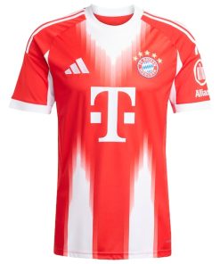Alternative view of Bayern Munich adidas 2025/26 Home Replica Custom Jersey - Red