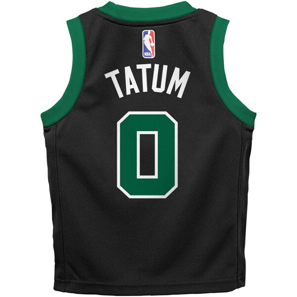 Jayson Tatum Boston Celtics Jordan Brand Preschool 2022/23 Replica Jersey - Statement Edition - Black - Image 3
