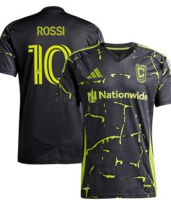 Diego Rossi Columbus Crew adidas 2025 The Goosebumps Kit Replica Player Jersey - Black