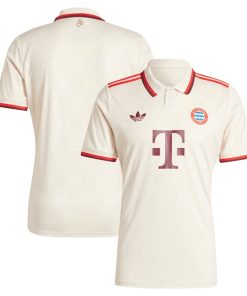 Bayern Munich adidas Originals Youth  2024/25 Third Replica Jersey - Cream