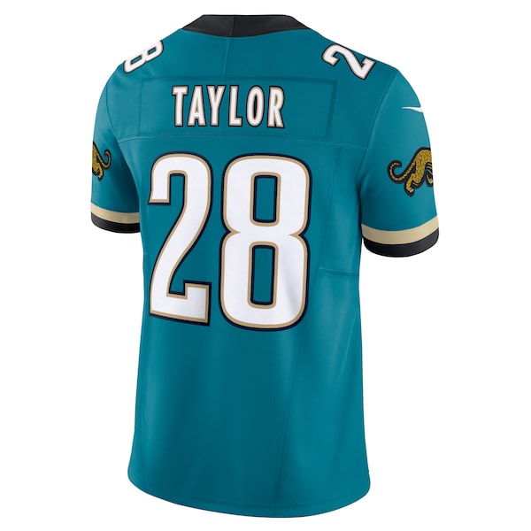 Fred Taylor Jacksonville Jaguars Nike Prowler Throwback Vapor F.U.S.E. Limited Retired Player Jersey - Teal - Image 3