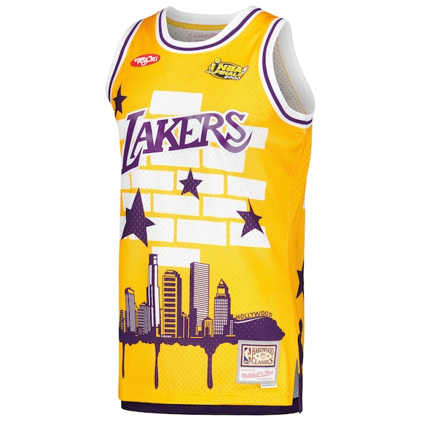 Los Angeles Lakers x Tats Cru Hardwood Classics Fashion Jersey - Gold - Image 2