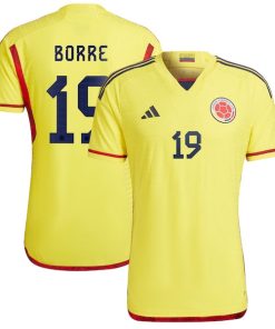 Rafael Borr¨¦ Colombia National Team adidas 2022/23 Home Authentic Player Jersey - Yellow