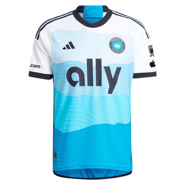 Wilfried Zaha Charlotte FC adidas 2024 The Carolina Kit: Explore Authentic Player Jersey - Blue - Image 2