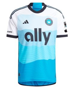 Alternative view of Charlotte FC adidas 2024 The Carolina Kit: Explore Authentic Jersey - Blue