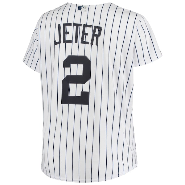 Derek Jeter New York Yankees Women's Plus Size Replica Player Jersey - White - Image 3