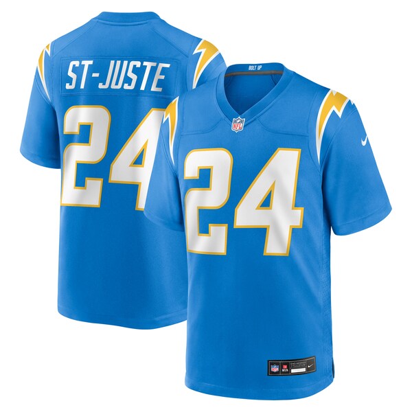 Benjamin St-Juste Los Angeles Chargers Nike Team Game Jersey - Powder Blue - Image 2