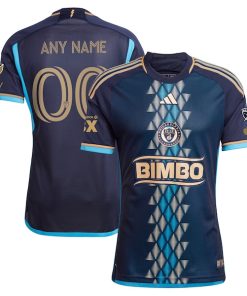 Philadelphia Union adidas 2024 Primary Authentic Custom Jersey - Navy
