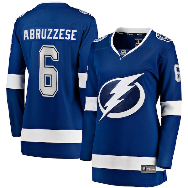 Nick Abruzzese Tampa Bay Lightning Women's Home Breakaway Jersey - Blue