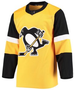 Alternative view of Pittsburgh Penguins adidas Alternate Authentic Team Jersey - Gold