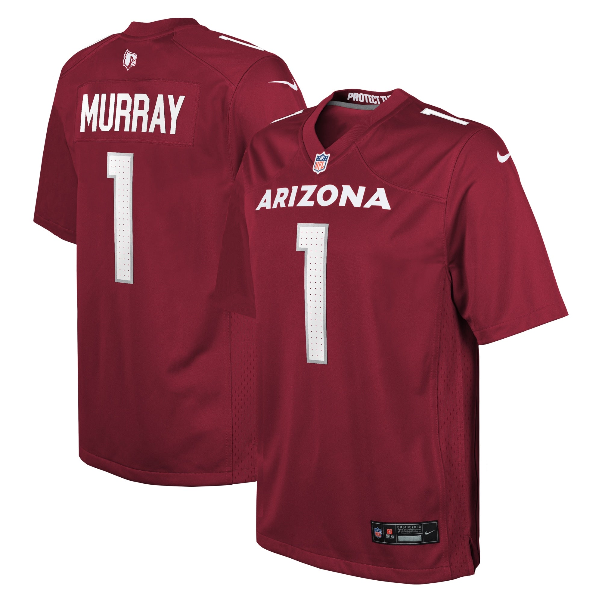 Kyler Murray Arizona Cardinals Nike Youth Game Jersey - White/Black/Cardinal - Image 7