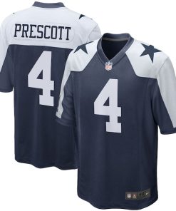 Dak Prescott Dallas Cowboys Nike Alternate Game Team Jersey - Navy/White