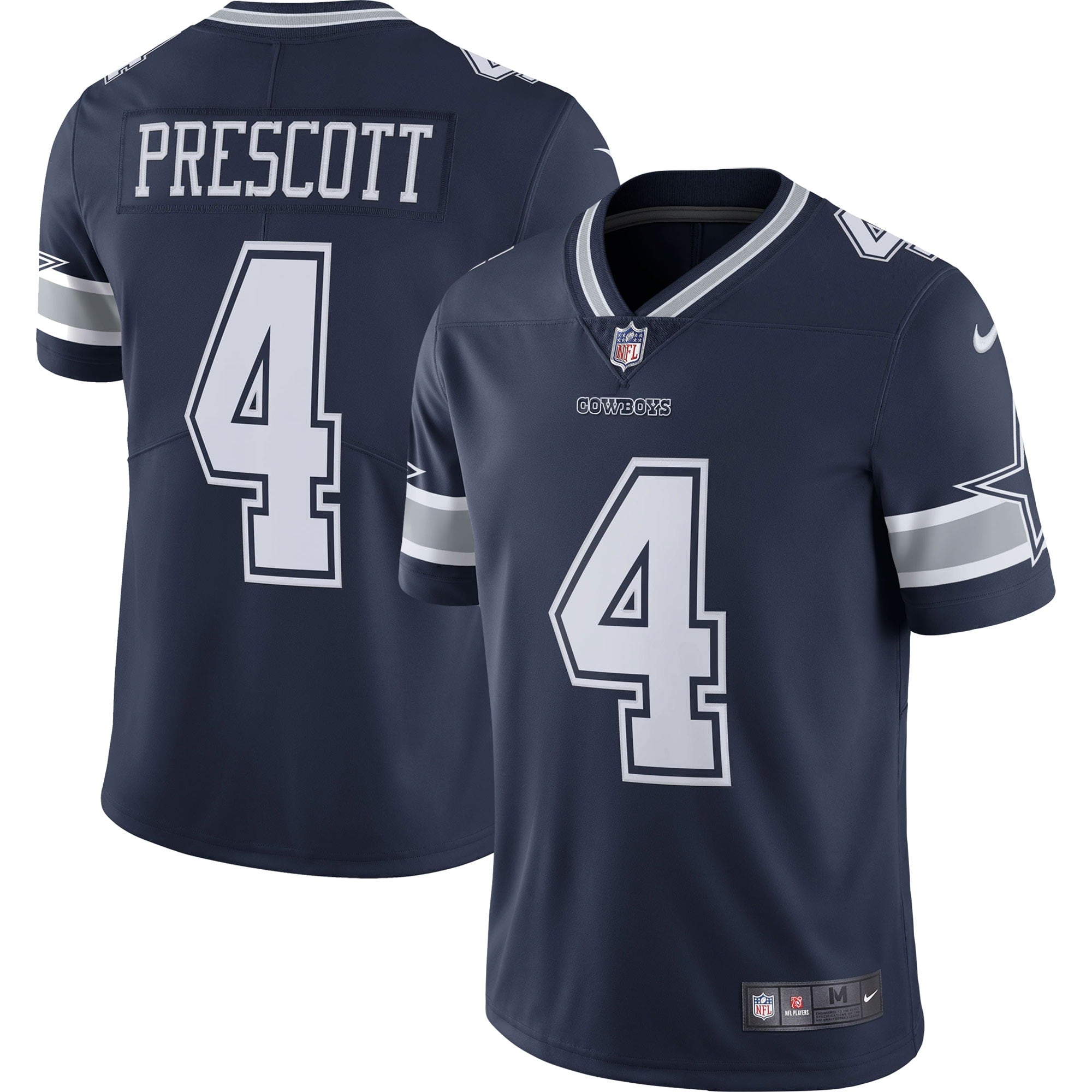 Dak Prescott Dallas Cowboys Nike Vapor Limited Player Jersey - White/Navy - Image 5