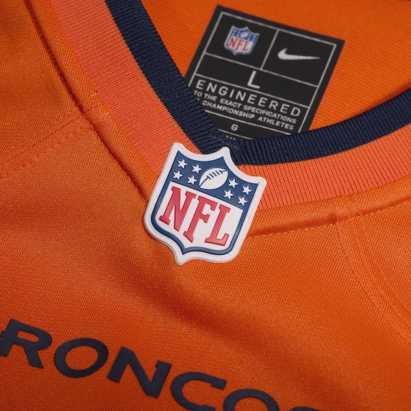 Evan Engram Denver Broncos Nike Team Game Jersey - Orange - Image 5