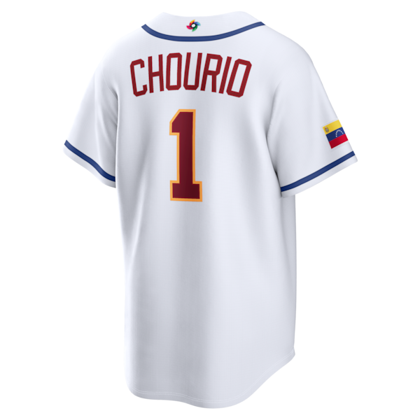 Jackson Chourio Venezuela Baseball Nike 2026 World Baseball Classic Home Stadium Jersey - White - Image 3