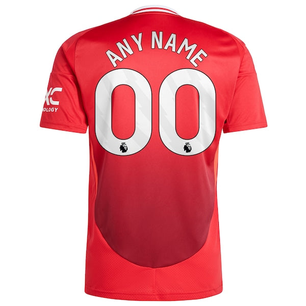 Manchester United adidas 2024/25 Home Replica Custom Jersey - Red - Image 4