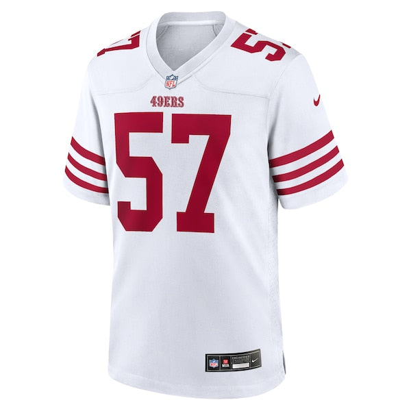 Dre Greenlaw San Francisco 49ers Nike Team Game Jersey - White - Image 2