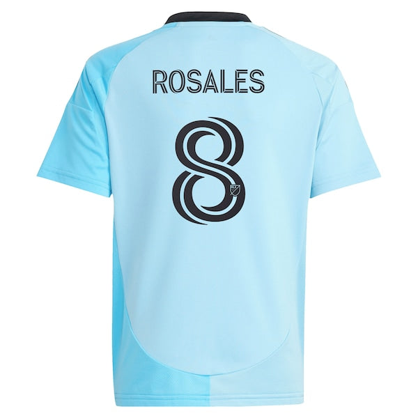 Joseph Rosales Minnesota United FC adidas Youth 2025 CONVERGENCE Replica Player Jersey - Blue - Image 3