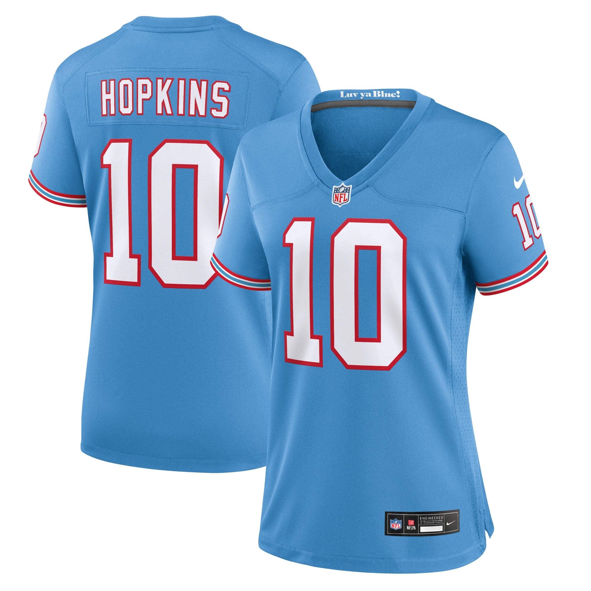 DeAndre Hopkins Tennessee Titans Nike Women's Game Jersey - Navy/Light Blue - Image 6
