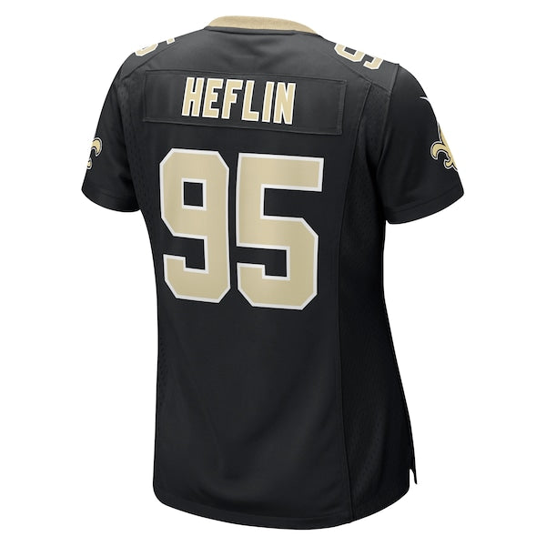Jack Heflin New Orleans Saints Nike Women's Team Game Jersey - Black - Image 3