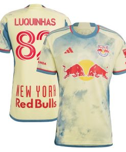 Luquinhas New York Red Bulls adidas 2024 Daniel Patrick Kit Authentic Jersey - Yellow
