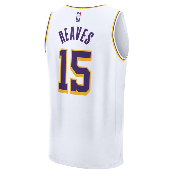 Austin Reaves Los Angeles Lakers Youth Fast Break Replica Player Jersey - Association Edition - White - Image 3