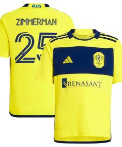 Walker Zimmerman Nashville SC adidas Youth 2024 The 615 Kit Replica Player Jersey - Yellow