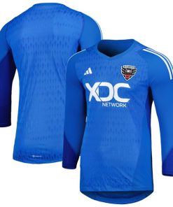 D.C. United adidas 2024 Goalkeeper Long Sleeve Replica Jersey - Blue